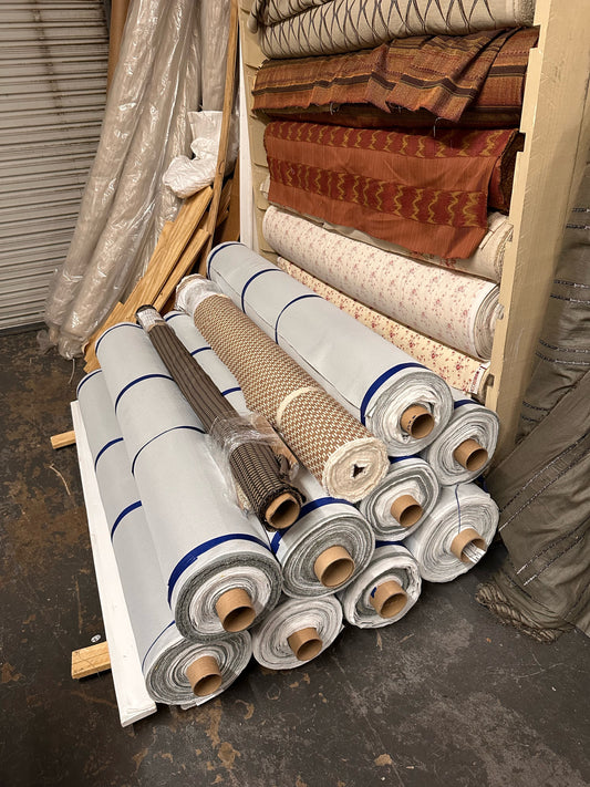 Rolls of fabric sold by Roll/Bolt